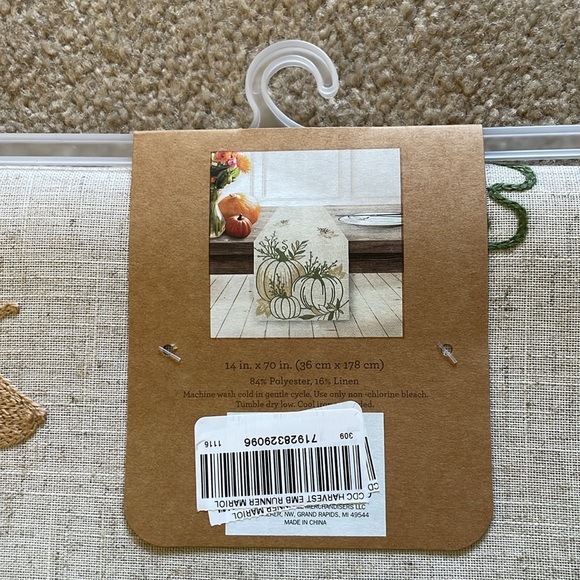 Create Decorate Celebrate Harvest Table Runner - 14” x 70” - Picture 4 of 5